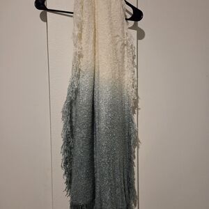 Etcetera Cream and Gray Ombre Scarf